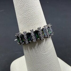 Bomb Party Call Me Stunning Size 6 Lab Rainbow Topaz RBP6645 Hematite